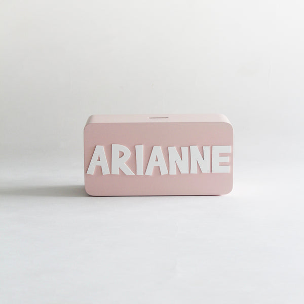 Rectangle Piggy Bank - Pink